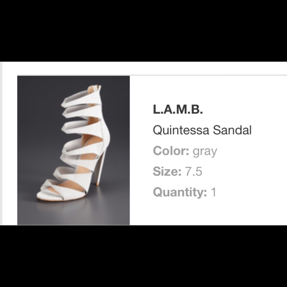 COPY - L.A.M.B stilettos. Gray suede. Worn 2-3 ti…